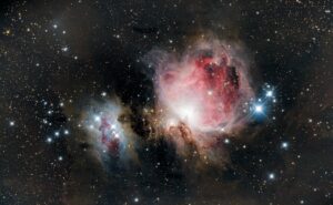 Detailaufnahme des Orion-Nebels – Einblicke in das Sternentstehungsgebiet im Sternbild Orion